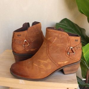 TEVA Leather Ankle Boots